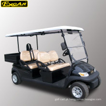 Carro de golfe elétrico a pilhas de 48V 4 assentos com caixa da carga